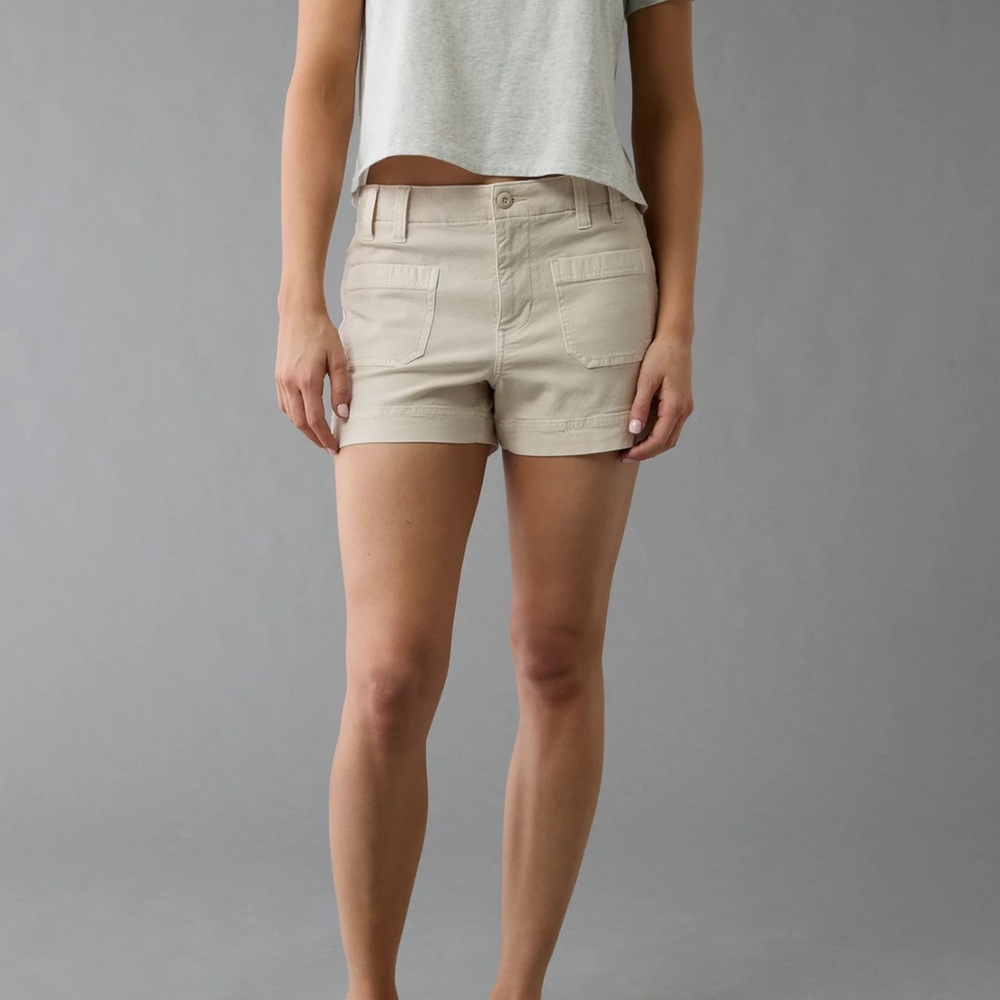 American Eagle Outfitters Women's Beige Cargo Shorts